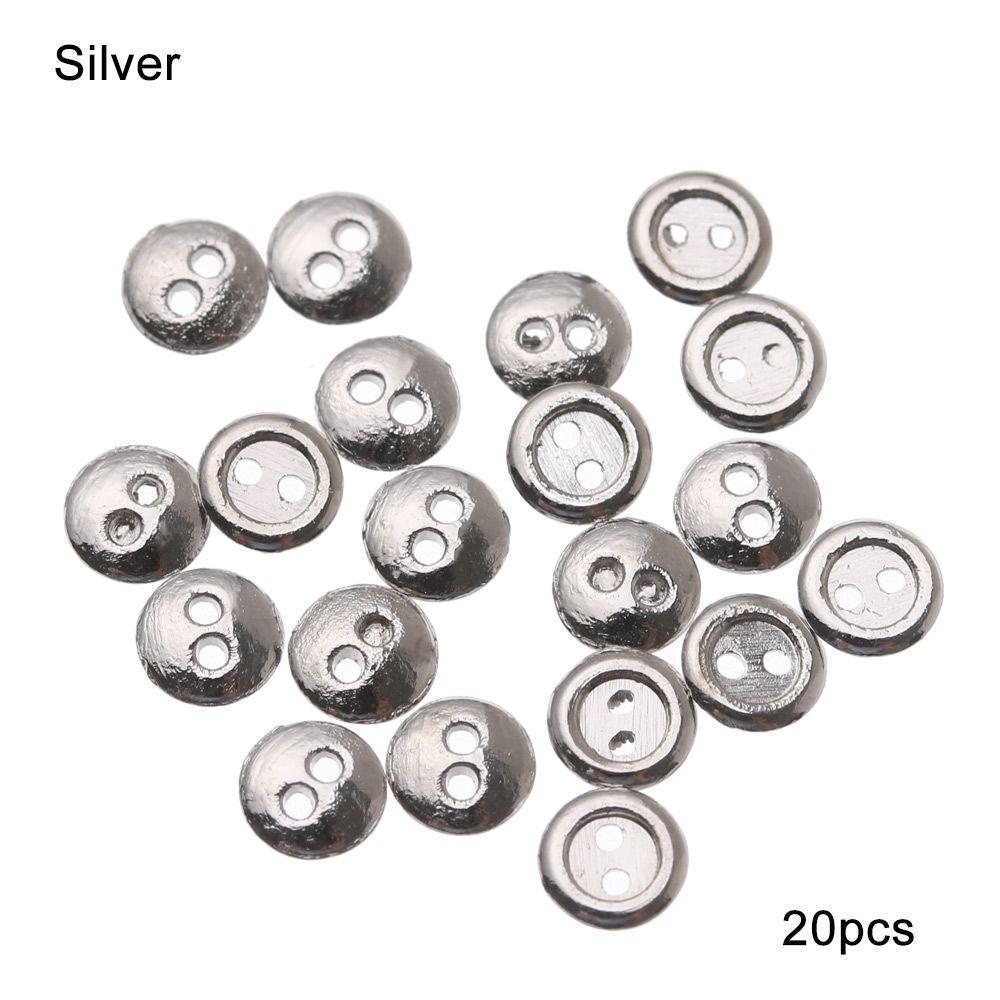 Accessories Two Holes Mini Metal Buttons DIY Doll Clothes Clothing Sewing Craft Dolls Strap Buckles
