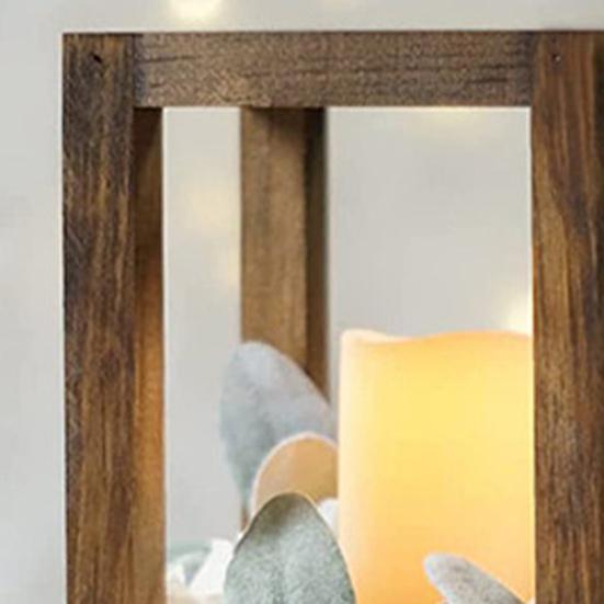 Подставка для цветов из деревянного каркаса, искусственный шелковый цветок, подставка для свечей для чайных свечей, свадьба