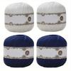4pcs Thin Yarn Perfect DIY Knitting Crocheting and Embroidery Pearl Lace Thread Handmade Diy Braided Pure Crochet Silky Linen Bright Silk Thread
