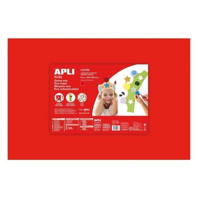 Apli 1 лист резиновой пены - Красный
