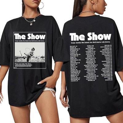 Найл Хоран The Show Live on Tour 2024 Футболка Мода Хип-хоп Оверсайз Футболки с коротким рукавом Мужские Женские Харадзюку Повседневная футболка