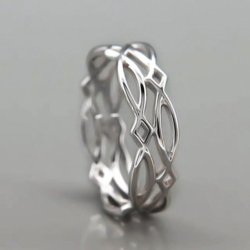 Кольцо Huitan Hollow Band Color Finger Ring для женщин, повседневная одежда, эффектные кольца, современный модный дизайн, металлические аксессуары, ювелирные изделия