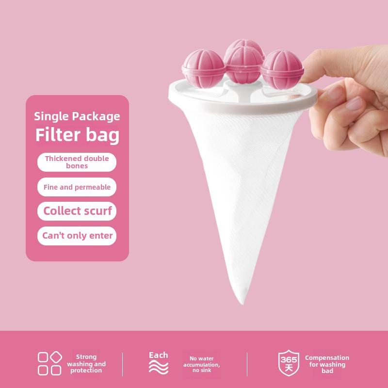 Laundry Lint Remover, Reusable Washing Machine Hair Catcher, Pet Fur Lint Filter for Clothes, Floating Mesh Laundry Bag