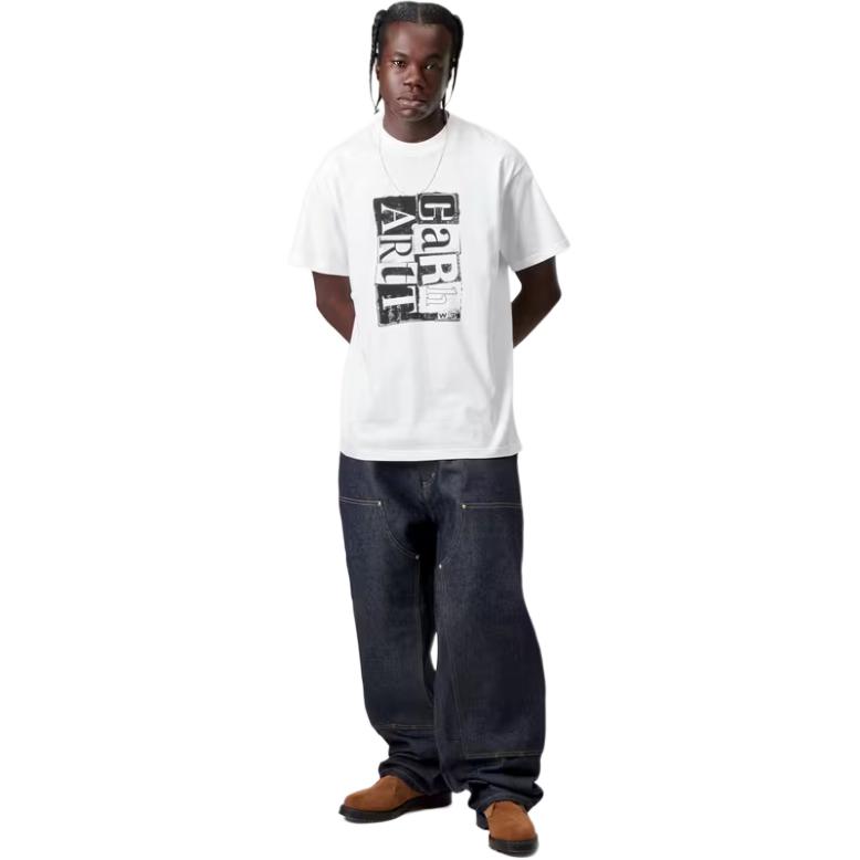 Carhartt WIP FW25 S/S Футболка с движущейся высокой печатью Мужские футболки I035998-02-XX