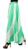 Bimba Long A-Line Maxi Spiral Summer Skirt Cotton With Back Elastic & Side