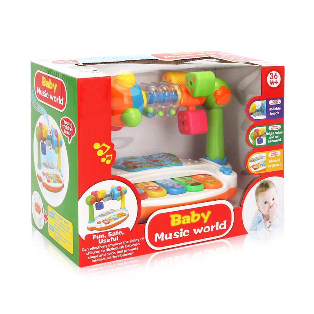 Multifunctional Baby Electronic Keyboard with Lights - Early Education and Singing Musical Instrument