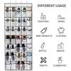 Shoe Rack Holder Storage Bag Large Capacity Foldable Design Simple Installation Over-the-Door Hanging Shoe Organizer