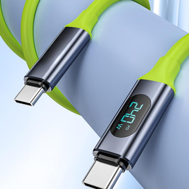 Цифровой 240 Вт Быстрая Зарядка USB Type C Кабель USB-C Быстрая Зарядка Передача Данных Зарядный Шнур Для Телефона
