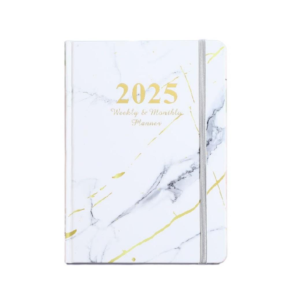 A5 2026 Planner Notebooks 160 Pages Thick Paper English Notebook Multifunction Cardboard Cover Datebook Diary