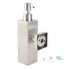 Wall Mounted Stainless Steel Square Manual Hand Liquid Soap Lotion Dispenser for Home Bathroom