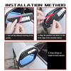 2PCS Car Rearview Mirror Sticker Rain Eyebrow Protector Cover For BMW Performance M E87 E30 E46 E28 F35 G20 E93 F20 X3 X ulbn07