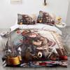 Комплекты постельного белья Genshin Impact Полиэстер Принт Одеяло Покрывало Пододеяльник Наволочка Наборы из 2-3 предметов Детский Взрослый Размер