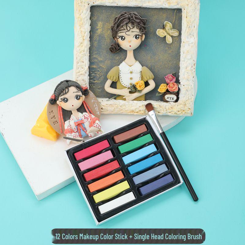 BJD Специальный глиняный порошковый цветной пигмент для росписи кукол