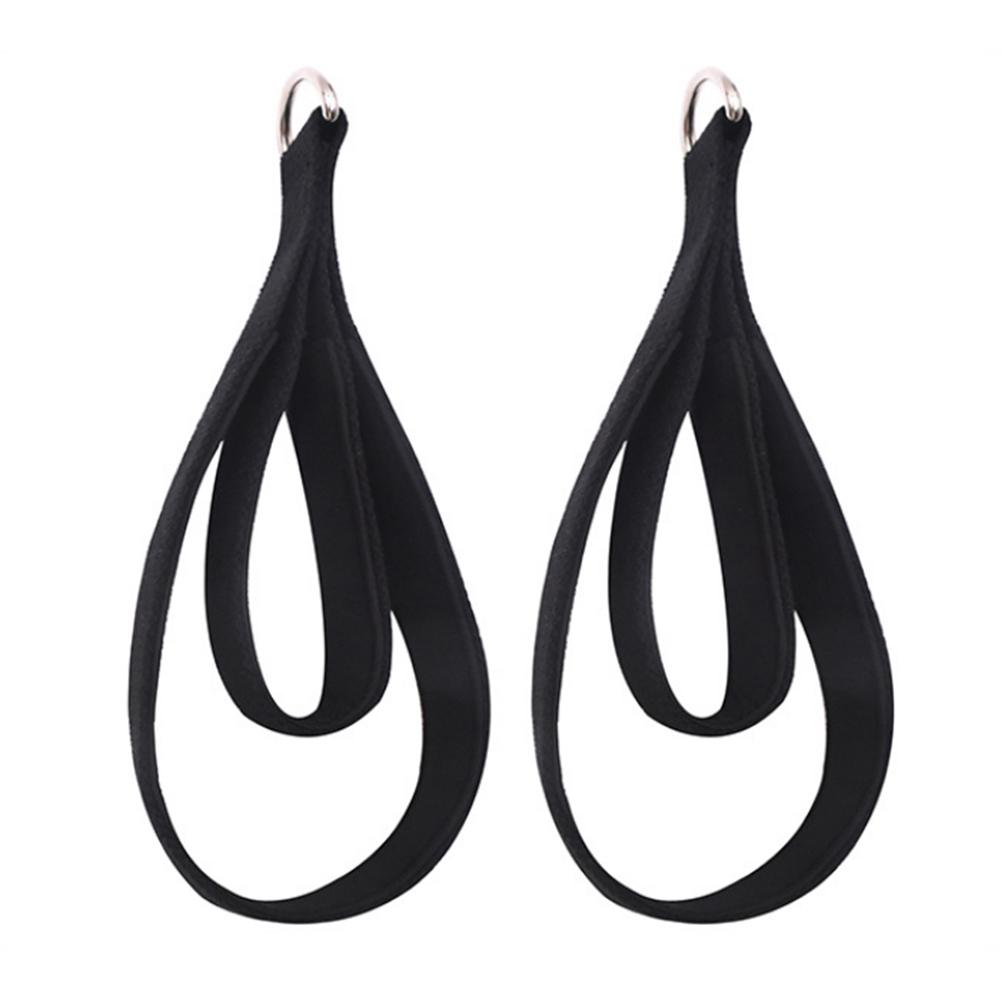 2PCS Pilates Double Loop Straps for Reformer Feet Elastic Cord Yoga Bed Exercise Accessory Resistance Band Pilates Equipment