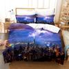 Beautiful Coastline City Duvet Cover Set 3d Digital Printing Sea Landscape Bed Linen Queen Polyester Bedding Set Fashion Design