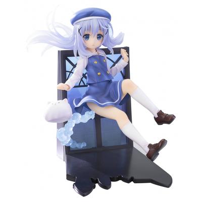 Kotobukiya Заказываем готовую фигурку кролика Чино 18 масштаба из ПВХ, окрашенную в цвет