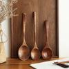 Long Handle Wooden Drinking Spoon Household Japanese Ramen Spoon Dinner Spoon Wooden Tableware