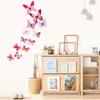 12 x 3D светящиеся наклейки на стену с бабочками, наклейки для домашнего декора, детская спальня