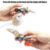 3D Printed Flying Owl Toy:Lifelike Desk Decor with Movable Wings for Realistic Soaring - Educational Gift