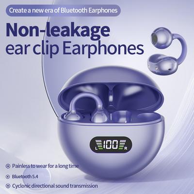 Беспроводные наушники-клипсы, Bluetooth-наушники, наушники TWS с костной проводимостью, спортивные наушники, игровая гарнитура, водонепроницаемые наушники