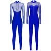 Jazz Dance Jumpsuit Rhythmic Gymnastics Stage Performance Wear Figure Skating Gymnastics Dance Costume Women Rhinestone Open Back Jumpsuit