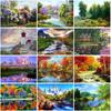 5D DIY Diamond Embroidery Natural Scenery Forest Diamond Painting Landscape Lake Crafts Full Round Square Drill Home Decor Gift