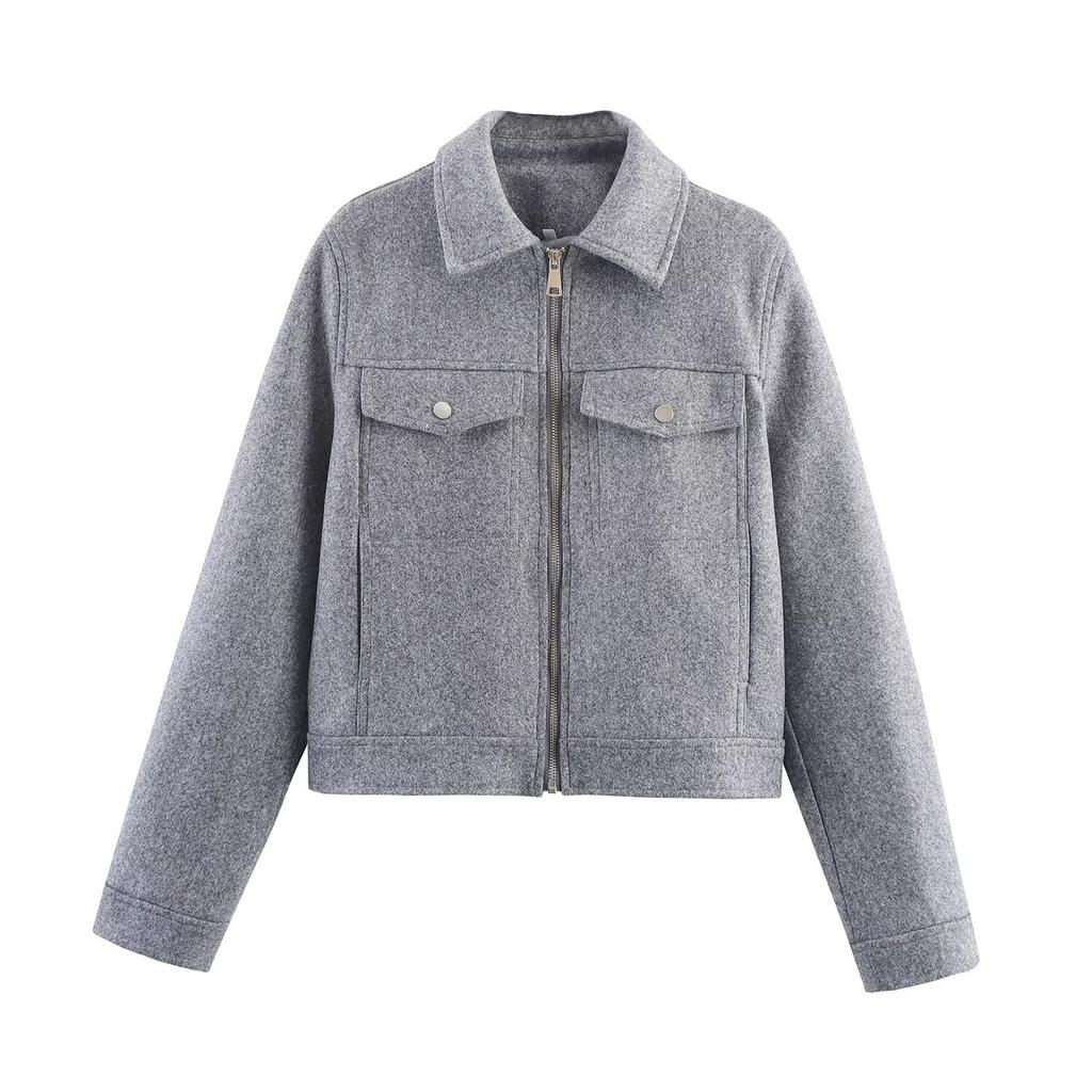 Женская куртка из искусственной замши на пуговицах, оверсайз, со сборкой по подолу, короткой длины, повседневная винтажная верхняя одежда с карманами