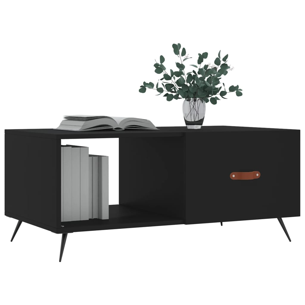Black Coffee Table 90 x 50 x 40 cm Particleboard