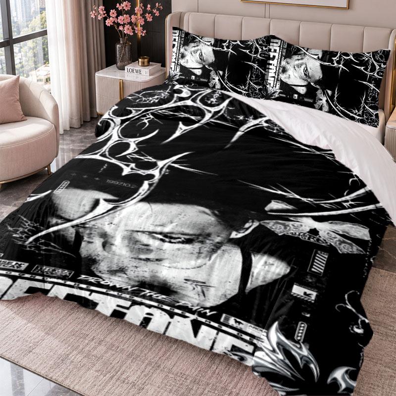 Deftones 3Pcs Bedding Set Duvet Cover With Two Pillowcases For Bedroom Home Decoration