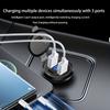 2-Pack QC3.0 & Type-C PD Fast Car Charger with Voltage Display (12V-40V)