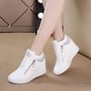 Fashion High Quality Women's Small White Shoes High Heels Sneaker Outdoor Casual Leather Sports Platform Shoes