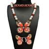 New Vintage Butterfly Bead Pearl Necklace With Exquisite Jewelry Set High-quality Texture