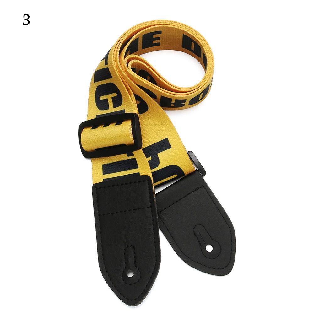 Профессиональный нейлоновый ремень для гитары с концами из ПУ-кожи, гитарные аксессуары, синий дизайн с подсветкой, ремень для гитары, ремень для бас-гитары