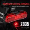 Bicycle Tail Light High Brightness Waterproof Shockproof Rechargeable Light Bicycle Usb Tail Light Rotatable Tail Light