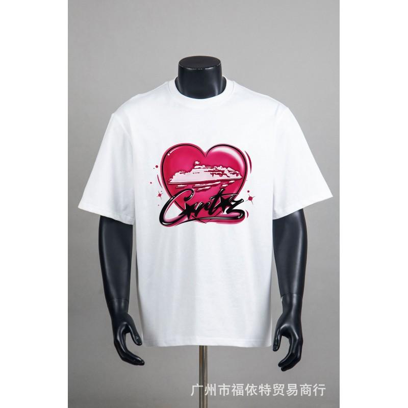Corteiz Alcatraz Vintage Print T-Shirt Men Women Streetwear Loose Fit Short Sleeve Tee