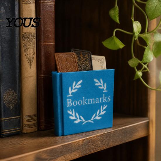 Держатель для закладок для любителей чтения, Форма книги, Держатель для ручек, Ретро-литературный стиль, Органайзер, Прочный универсальный контейнер из PLA, Хранение канцелярских принадлежностей