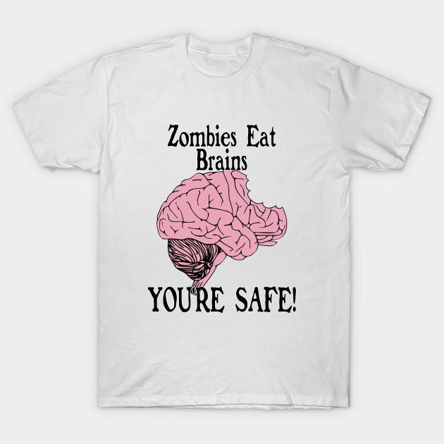 T Shirt Women Zombies Eat Brains Harajuku Print Kawaii Tshirt Summer Short Sleeve Female T-Shirt Top Tee