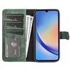 For Samsung Galaxy A34 5G Wallet Case Dual Color Splicing Stand PU Leather Phone Cover
