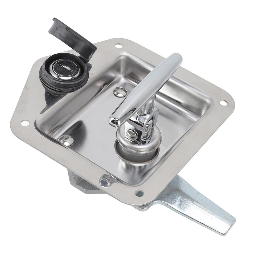 T Handle Latch Stainless Steel Polished Appearance Truck Toolbox Lock Tool Box Latch for Electrical