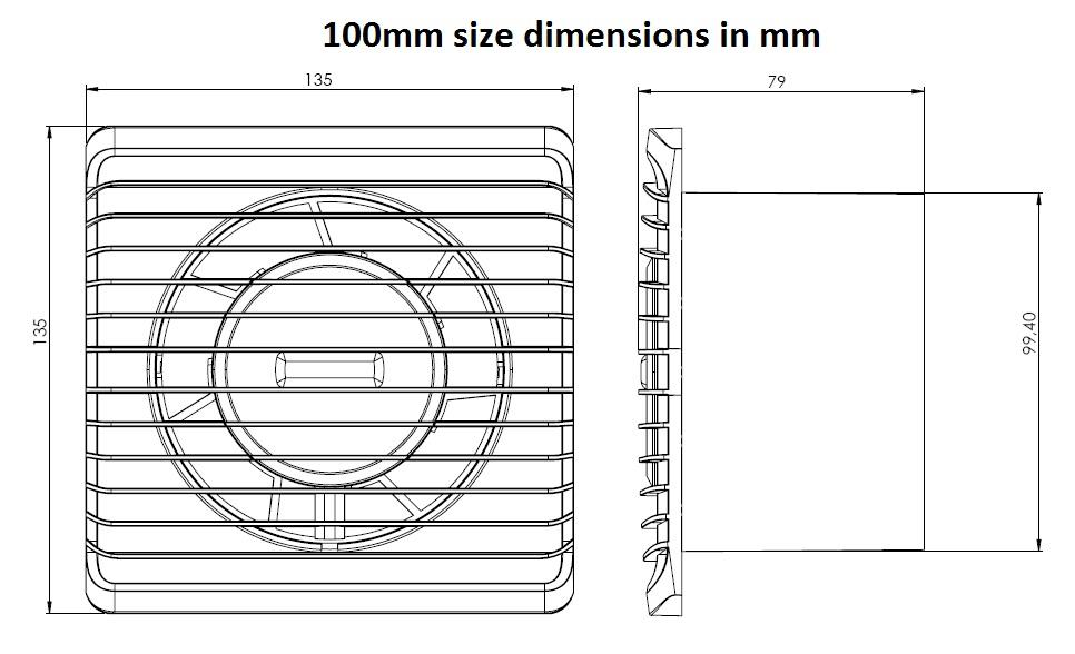 125Mm Timer Extractor Fan Silent Bathroom Ventilation Extraction