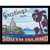 Greetings From South Island Framed Print