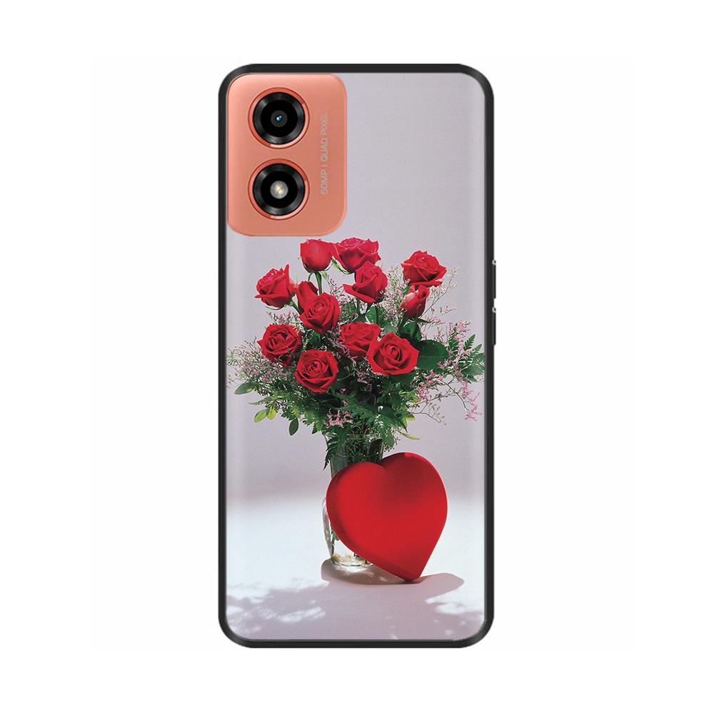 Case For Moto G04s Shockproof Black Soft Silicone Back Cover Phone Case on For Motorola Moto G04S G04 MotoG04 MotoG04s Bumper