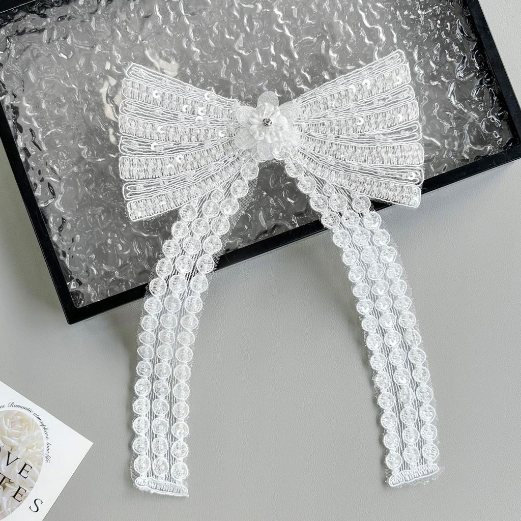 Изысканные многоцветные бусины ручной работы, пайетки, банты для ногтей, нашивки, платья, топы, декоративные тканевые наклейки, аксессуары