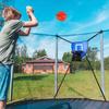Trampoline Basketball Hoop with 3 Balls Pump Waterproof Kids Adults Indoor Outdoor Garden Basketball Shoot Toss Game Trampoline Accessories