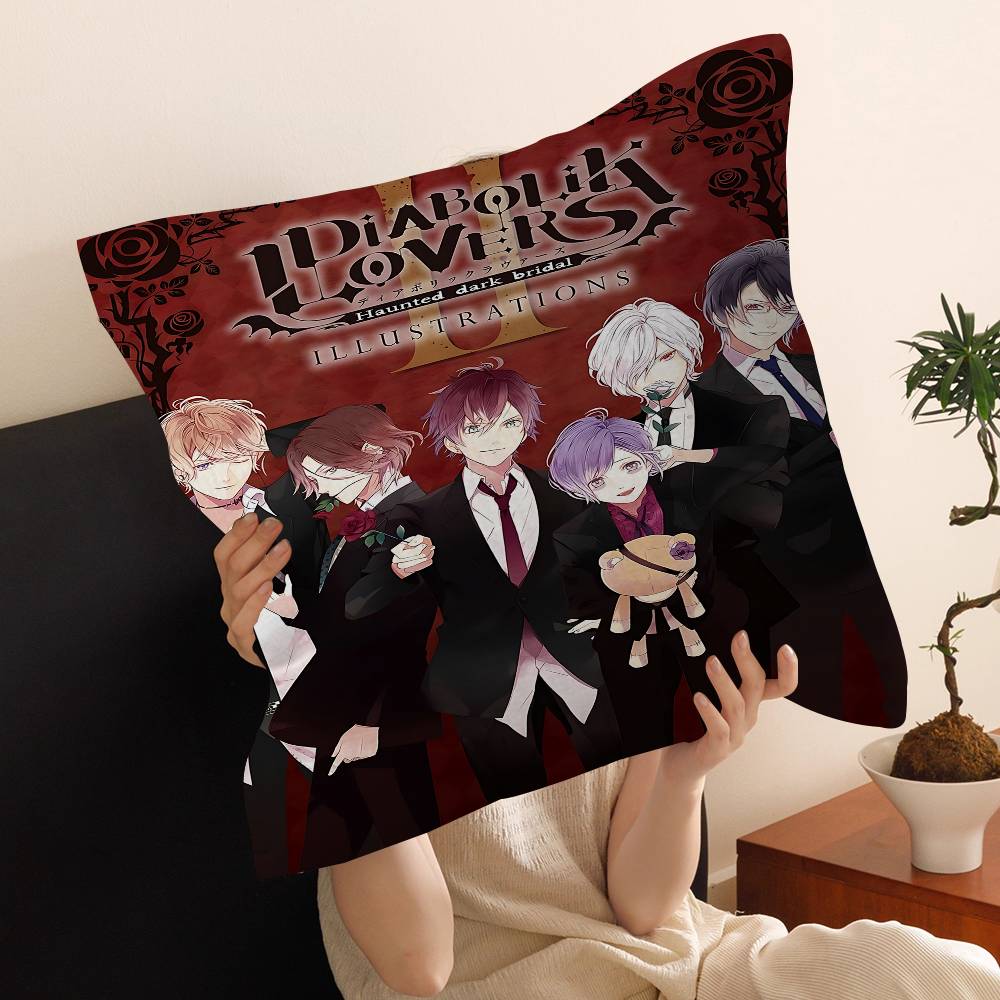 Аниме D-Diabolik Lovers Фильм Персонализированное Изображение Текст Домашние Декоративные Подушки Бытовые Подарки 45x45 см