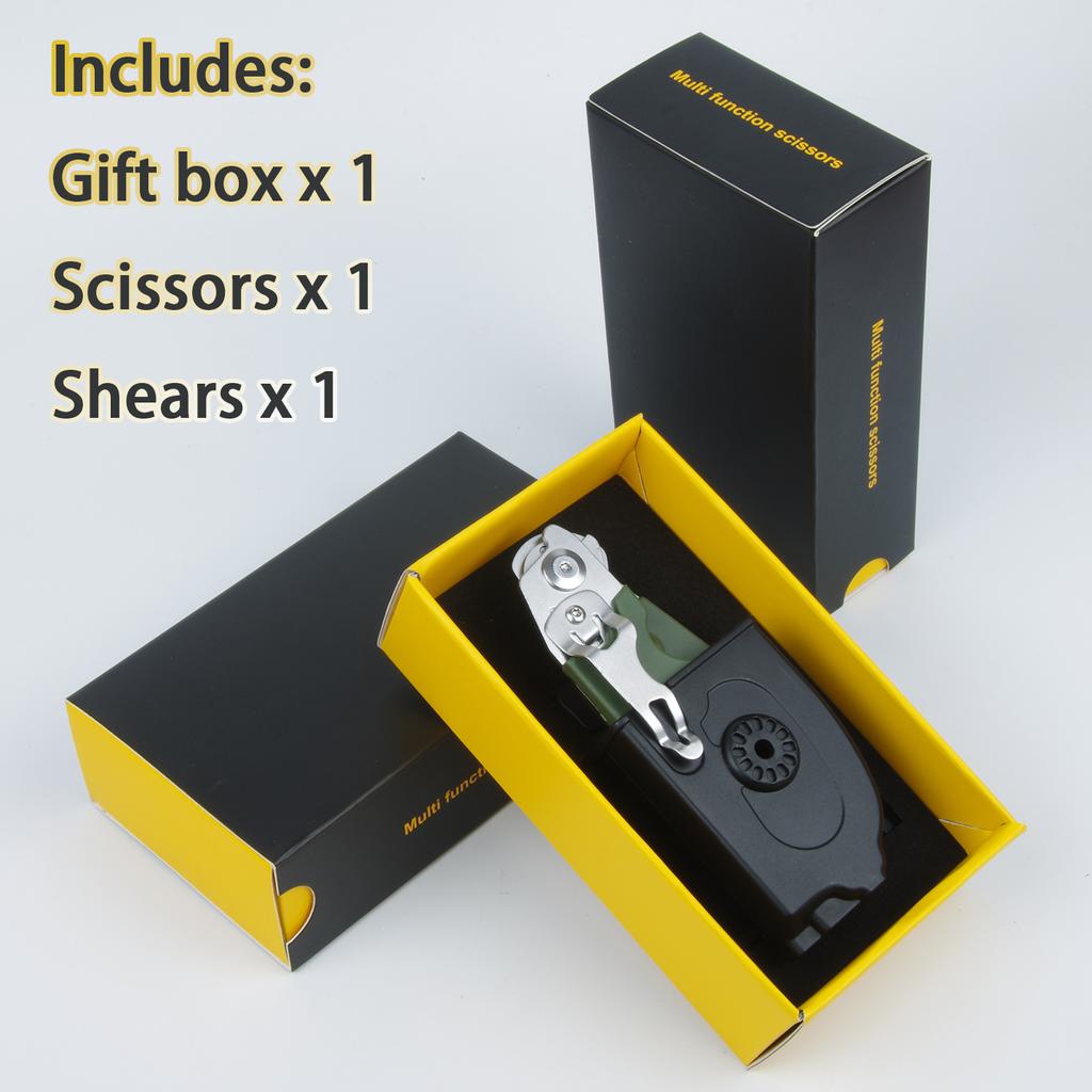 Многофункциональные ножницы, тактические плоскогубцы, инструмент для выживания на открытом воздухе, складной креативный гаджет, выдвижные ножницы из нержавеющей стали для хищников