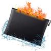 With Zipper Fireproof Document Bag Square File Envelope Holder Fire Safe Storage Pouch Valuables