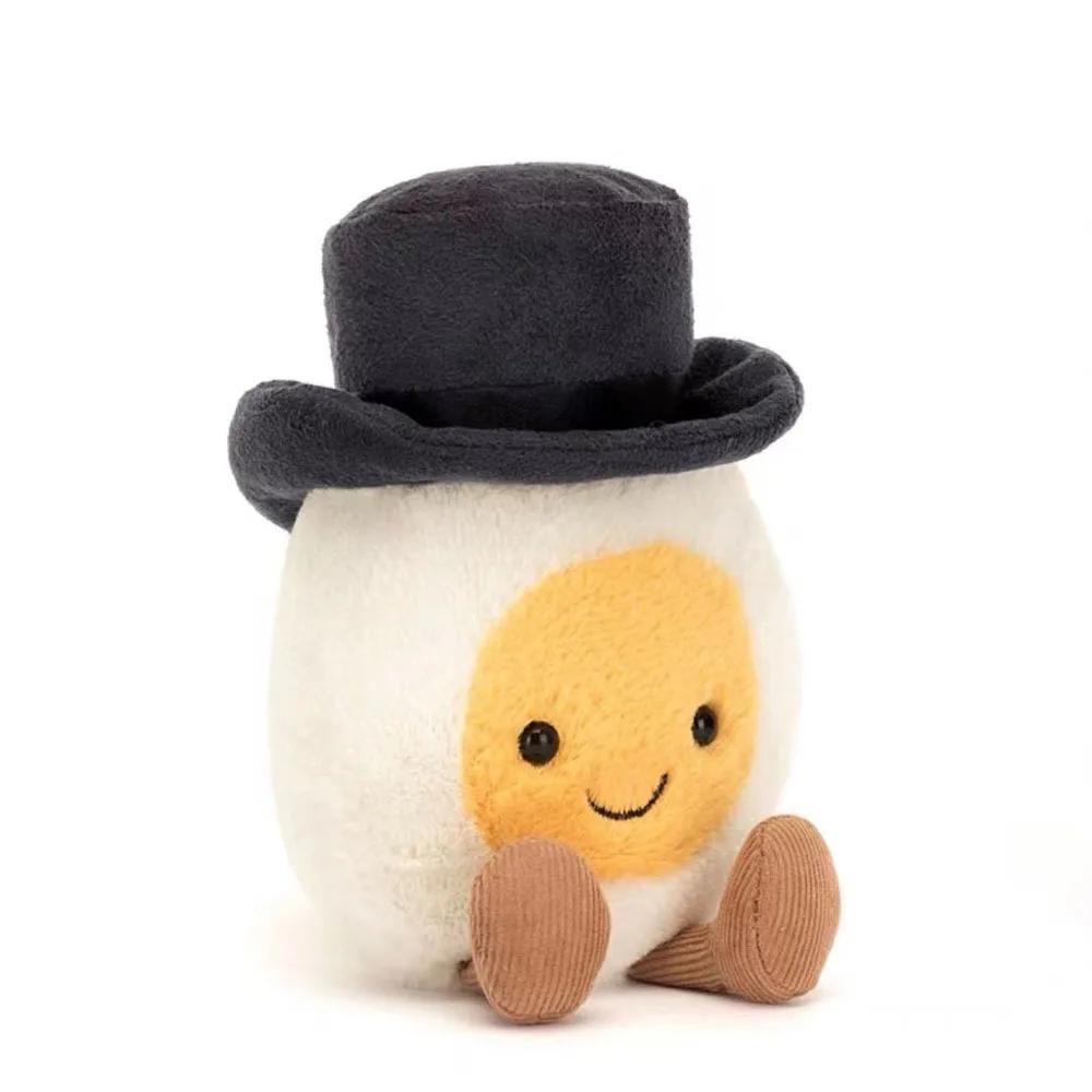 Cute Boiled Eggs Fashion Creative Wedding Pendant And Lovely Smile Happy Doll Wedding Gifts Home Decoration Holiday Kids Gift