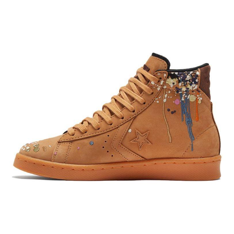 Bandulu x Converse Pro Leather High Paint Splatter - Flux Унисекс Кроссовки Коричневый Резина-Светло-Медовый 169908C