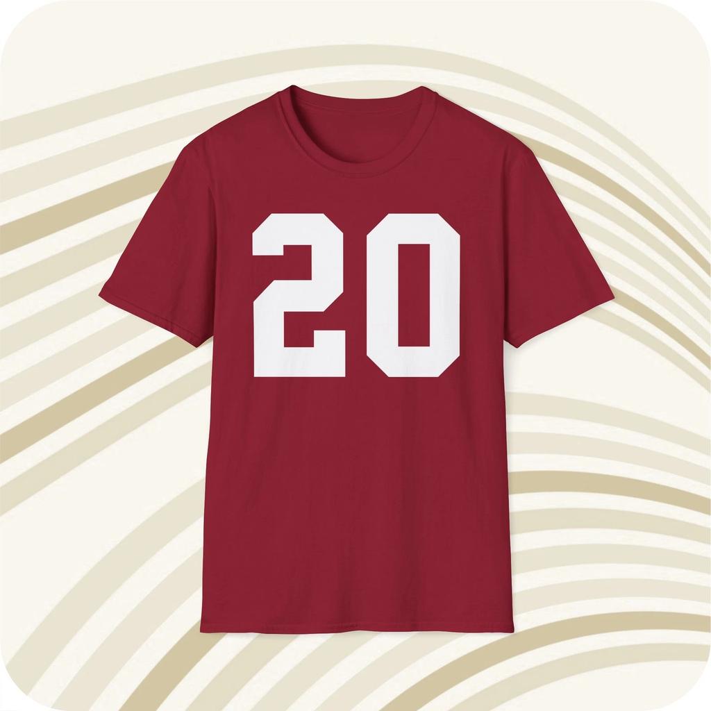 Футболка с джерси Билли Симса Oklahoma Sooners №20 NCAA - Печать спереди и сзади